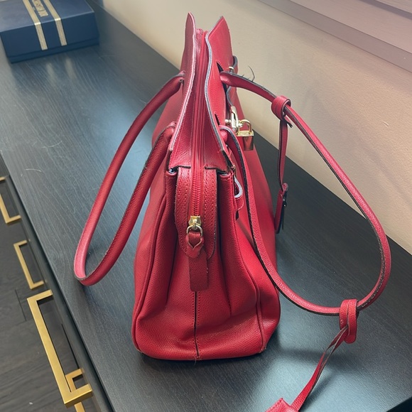 Arfango red leather bag. - Picture 6 of 8